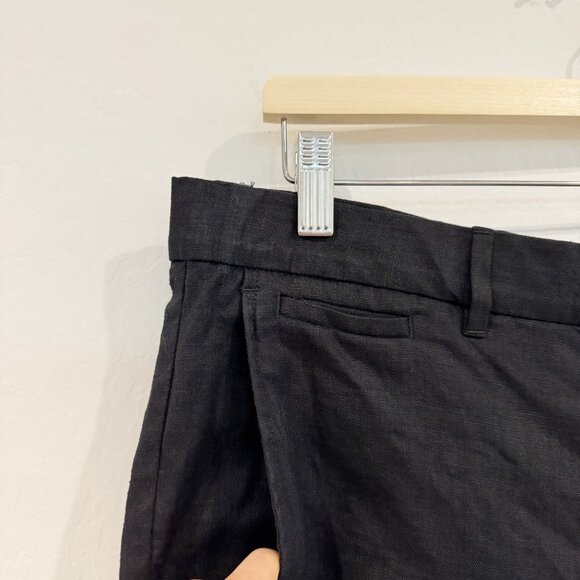 Mango Mens Black Linen Trouser Pants Size 36 - Picture 7 of 12